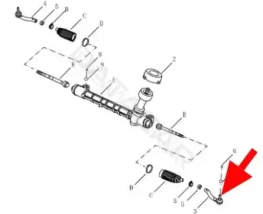 Рулевые наконечники GEELY 4036034100