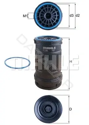 Топливный фильтр KNECHT/MAHLE KC699D