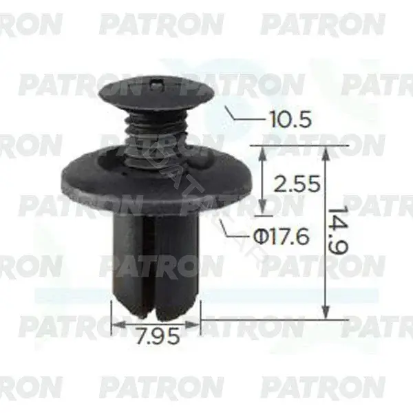 Клипсы, фиксаторы, зажимы PATRON P37-0160A