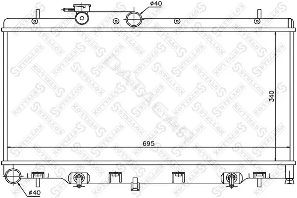 Радиатор охлаждения STELLOX 10-25429-SX