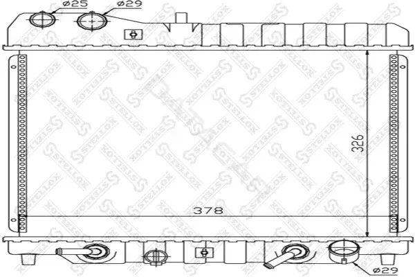 Радиатор охлаждения STELLOX 10-26668-SX