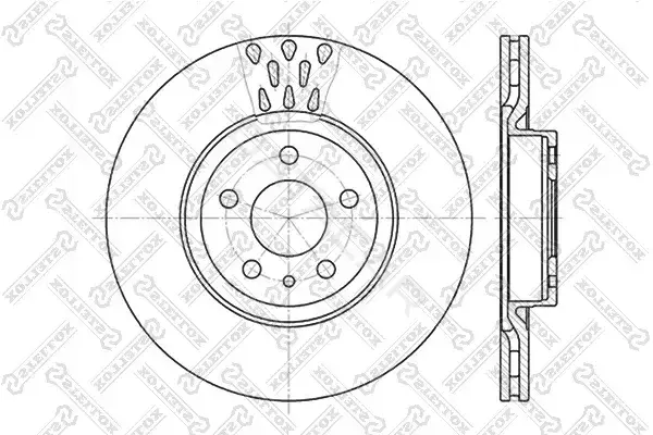 Тормозные диски STELLOX 6020-9925V-SX