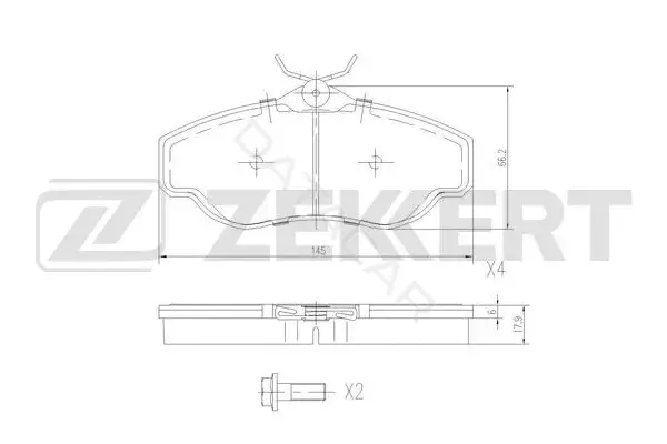 Тормозные колодки ZEKKERT BS-2874