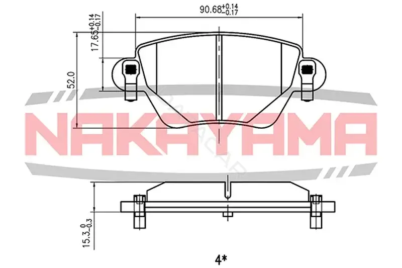 Тормозные колодки NAKAYAMA HP8044NY