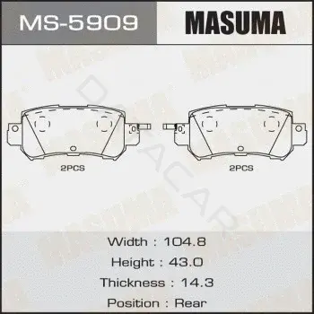 Барабанные колодки MASUMA MS-5909