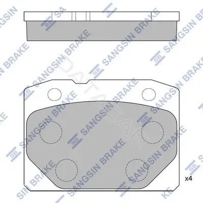 Тормозные колодки Hi-Q SP1199