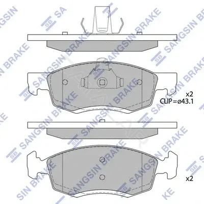 Тормозные колодки Hi-Q SP4099