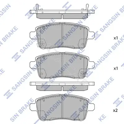 Тормозные колодки Hi-Q SP2545