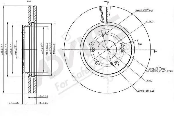 Тормозные диски ADVICS C6F129B