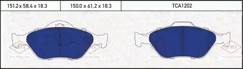 Тормозные колодки TATSUMI TCA1202