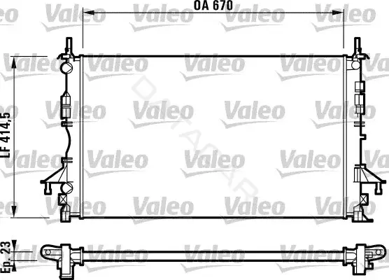 Радиатор охлаждения VALEO 732827
