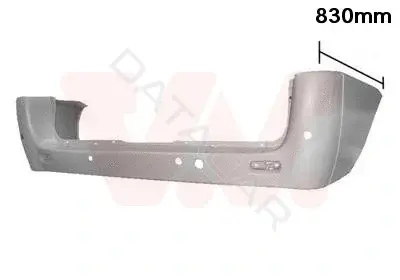 Задний бампер VAN WEZEL 0943545