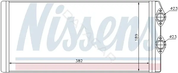 Радиатор печки NISSENS 73629