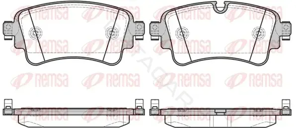 Тормозные колодки REMSA 1669.08