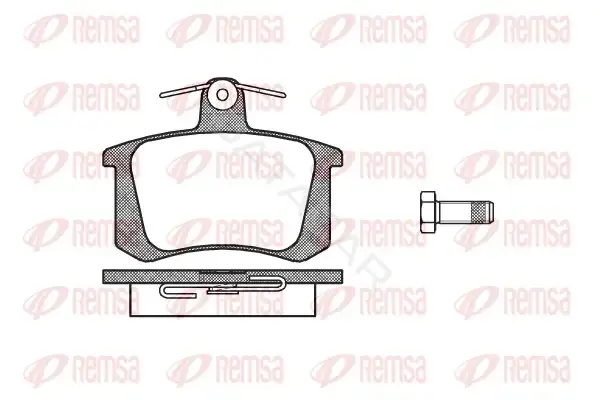 Тормозные колодки REMSA 0135.20