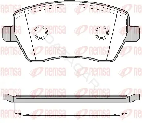 Тормозные колодки REMSA 0987.00