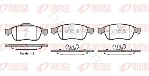 Тормозные колодки REMSA 1248.10