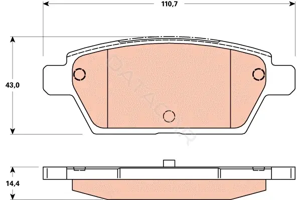 Тормозные колодки TRW GDB3517