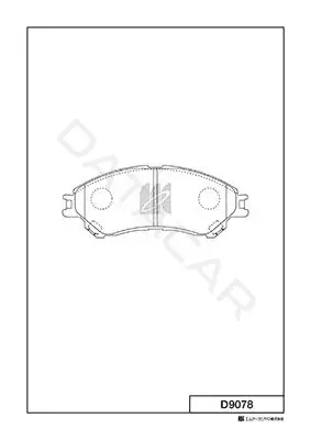 Тормозные колодки MK Kashiyama D9078