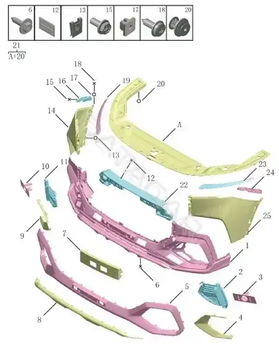Кронштейн номера GEELY 6608100624