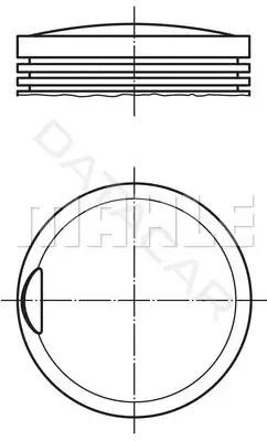 Поршень двигателя KNECHT/MAHLE 0022801