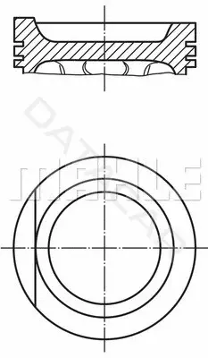 Поршень двигателя KNECHT/MAHLE 0340100