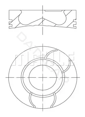 Поршень двигателя KNECHT/MAHLE 0400302