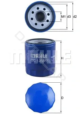 Масляный фильтр KNECHT/MAHLE OC1268/8