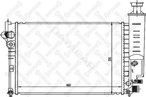 Радиатор охлаждения STELLOX 10-25104-SX