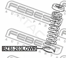 Тарелка пружины FEBEST BZSI-203LOWR