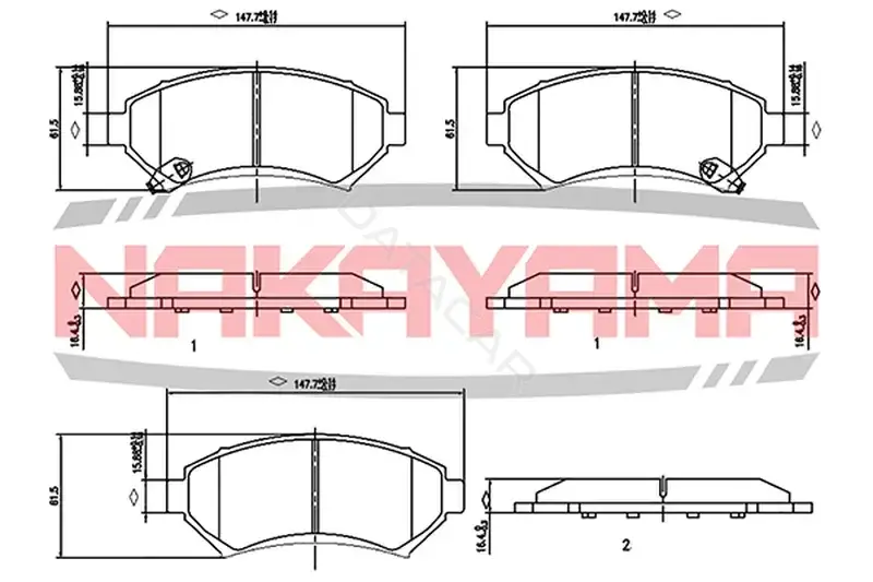 Тормозные колодки NAKAYAMA HP8158NY