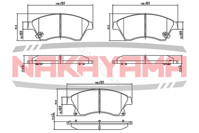 Тормозные колодки NAKAYAMA HP8236NY