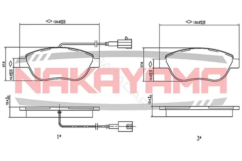 Тормозные колодки NAKAYAMA HP8272NY