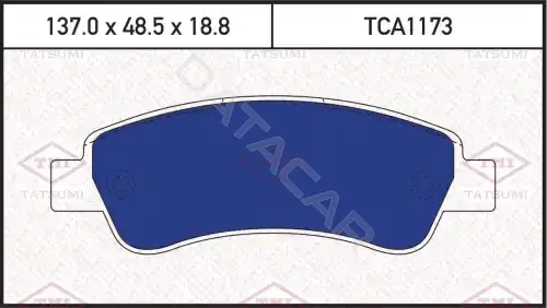 Тормозные колодки TATSUMI TCA1173
