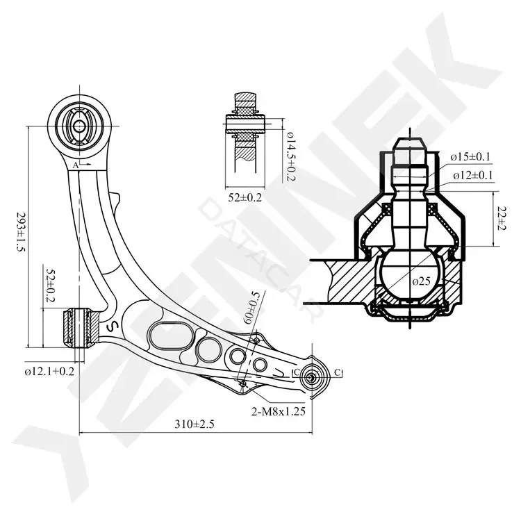 Рычаги ZENNEK DCA0048