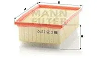 Воздушный фильтр MANN C25117/2