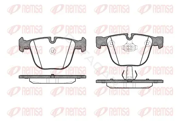 Тормозные колодки REMSA 0892.00
