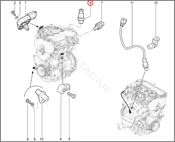 Датчик давления масла LADA 11180382901003