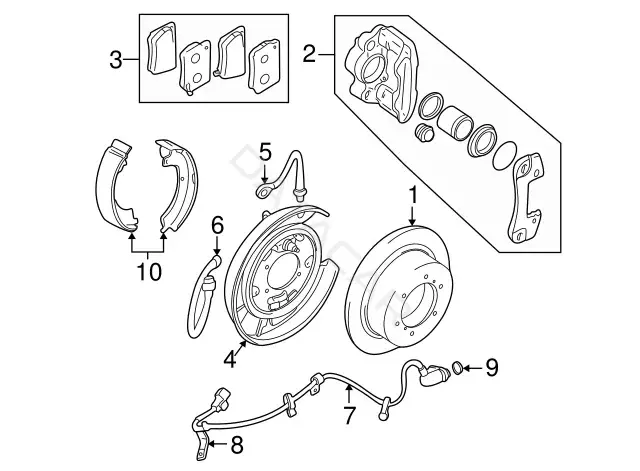 Тормозные колодки MITSUBISHI MZ690027