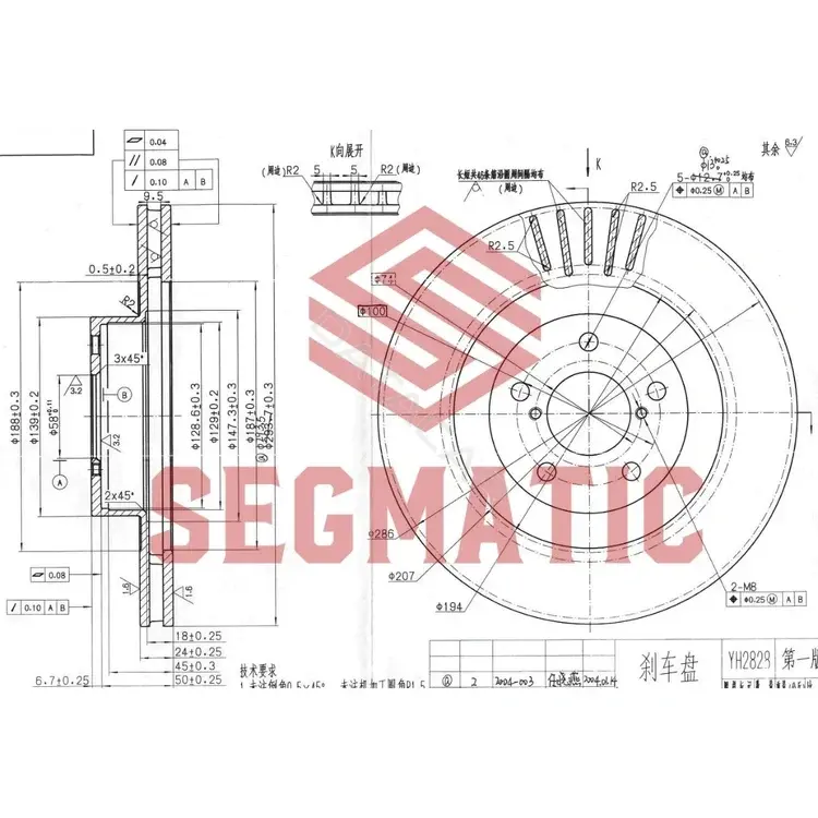 Тормозные диски SEGMATIC SBD30093135