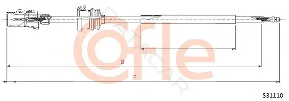 Трос спидометра COFLE/TELCO 92.S31110