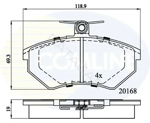 Тормозные колодки COMLINE CBP0511