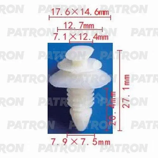 Клипсы, фиксаторы, зажимы PATRON P37-0704