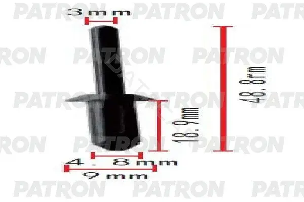 Клипсы, фиксаторы, зажимы PATRON P37-1825