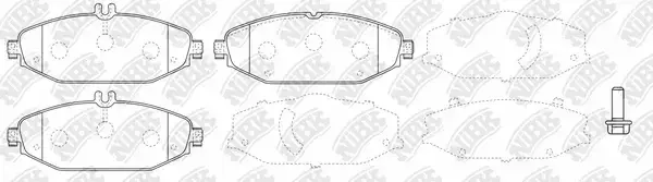 Тормозные колодки NiBK PN0574W