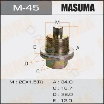 Пробка сливная масляного поддона MASUMA M-45