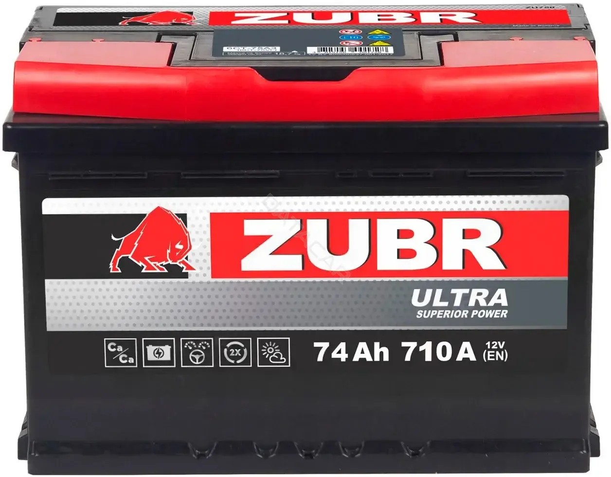 Аккумулятор ZUBR ZU740S