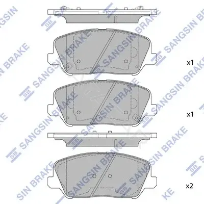 Тормозные колодки Hi-Q SP1720