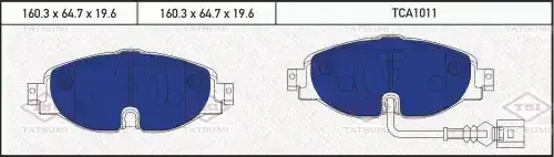 Тормозные колодки TATSUMI TCA1011