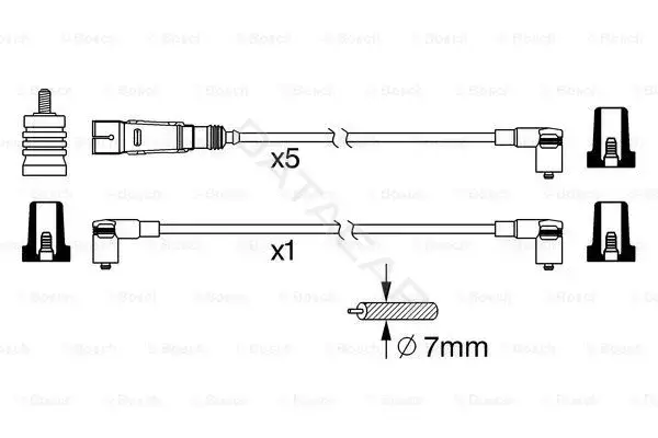 Высоковольтные провода BOSCH 0986356340